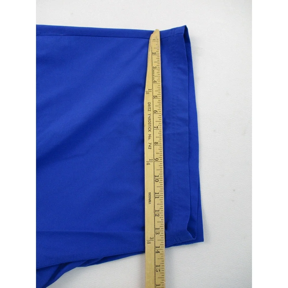 Nike Golf Shorts Men 42 Blue Flat Front Performance Stretch Swoosh Logo Utility